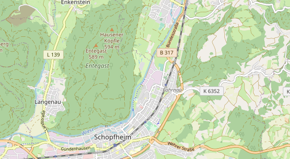 Anhänger auf Karte