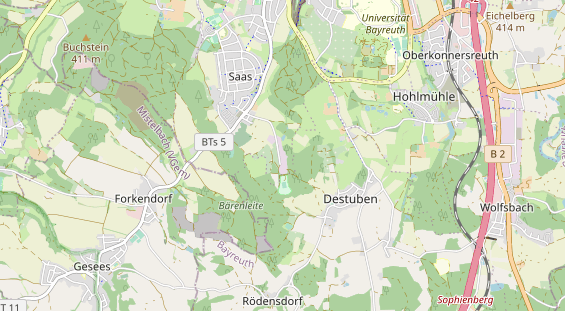 Anhänger auf Karte