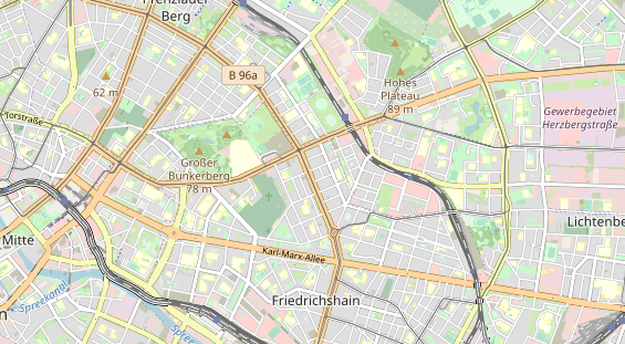 Anhänger auf Karte