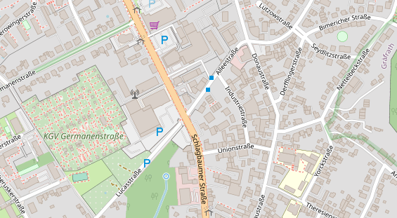 Anhänger auf Satellitenbild