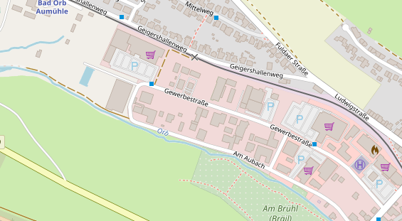 Anhänger auf Satellitenbild