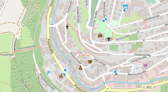 Anhänger auf Satellitenbild