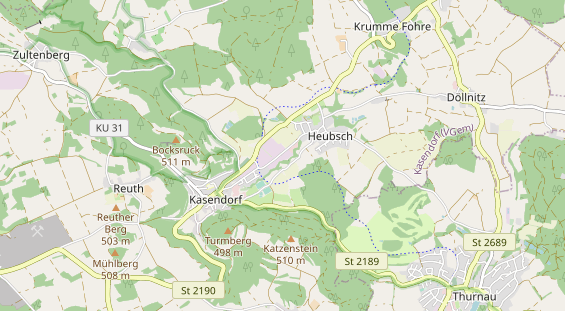 Anhänger auf Karte