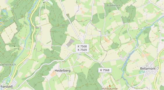 Anhänger auf Karte