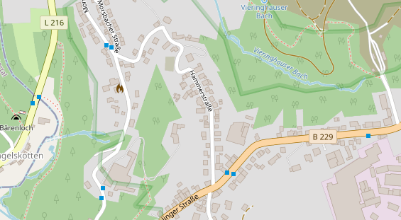 Anhänger auf Satellitenbild