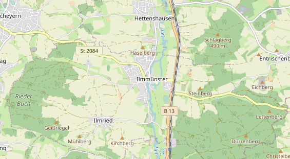 Anhänger auf Karte