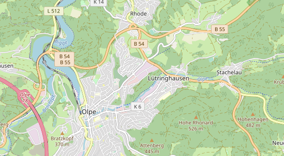 Anhänger auf Karte