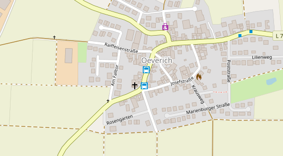 Anhänger auf Satellitenbild