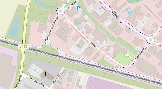 Anhänger auf Satellitenbild