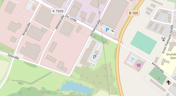 Anhänger auf Satellitenbild