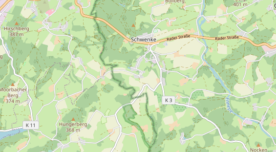 Anhänger auf Karte