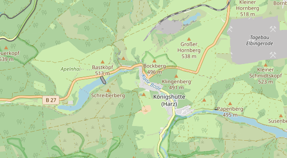 Anhänger auf Karte