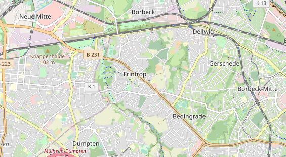 Anhänger auf Karte