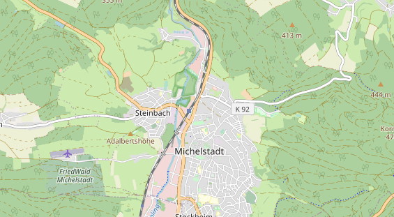 Anhänger auf Karte