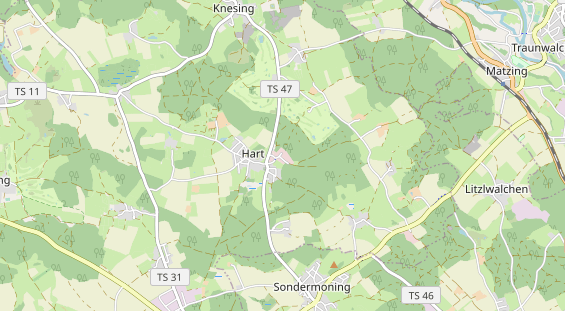 Anhänger auf Karte