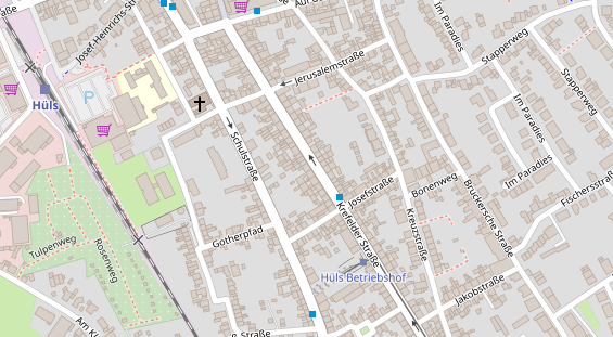 Anhänger auf Satellitenbild