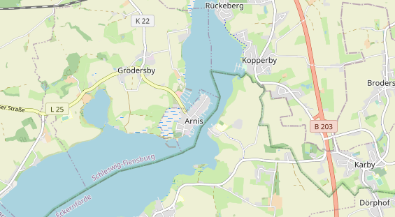 Anhänger auf Karte
