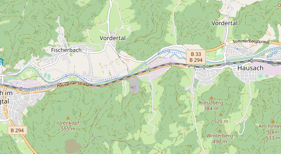 Anhänger auf Karte