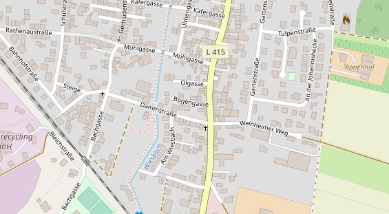 Anhänger auf Satellitenbild