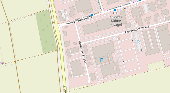 Anhänger auf Satellitenbild