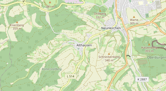 Anhänger auf Karte
