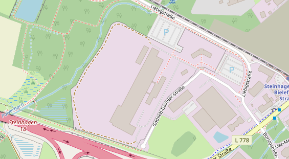 Anhänger auf Satellitenbild