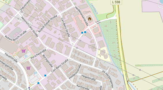 Anhänger auf Satellitenbild