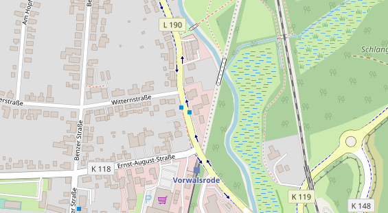 Anhänger auf Satellitenbild