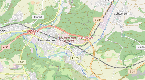 Anhänger auf Karte