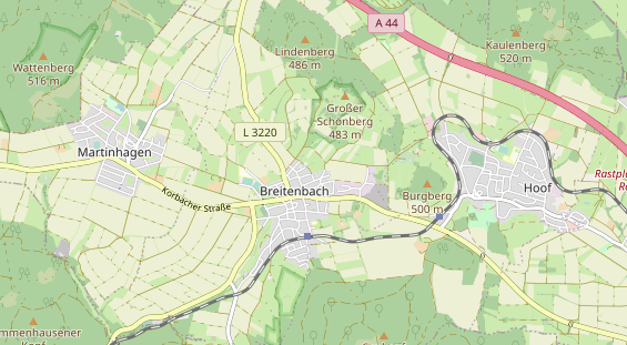 Anhänger auf Karte