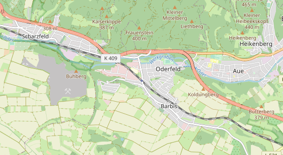 Anhänger auf Karte
