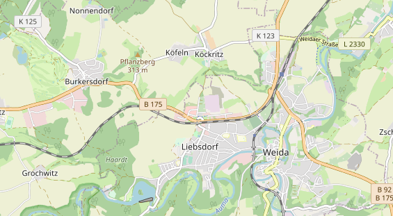 Anhänger auf Karte