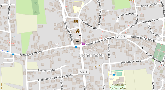 Anhänger auf Satellitenbild