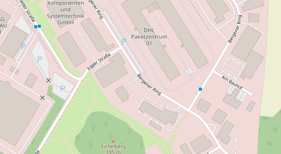 Anhänger auf Satellitenbild