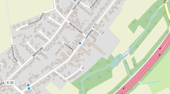 Anhänger auf Satellitenbild