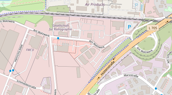 Anhänger auf Satellitenbild