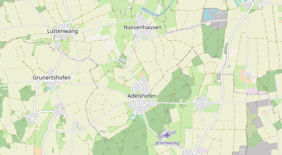 Anhänger auf Karte
