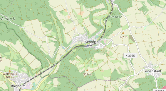Anhänger auf Karte