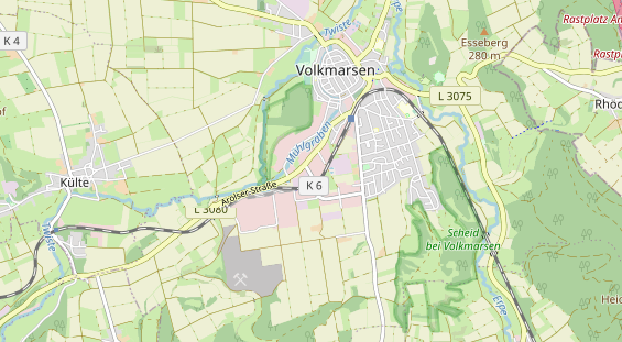 Anhänger auf Karte