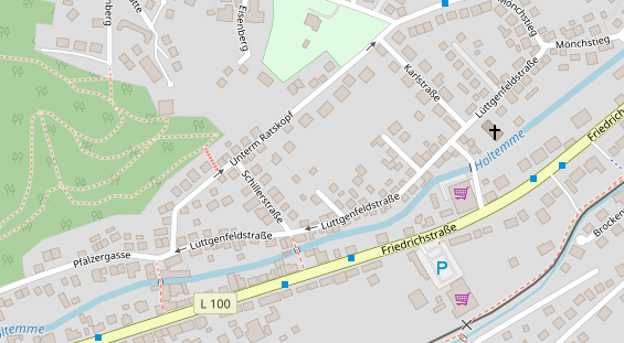 Anhänger auf Satellitenbild