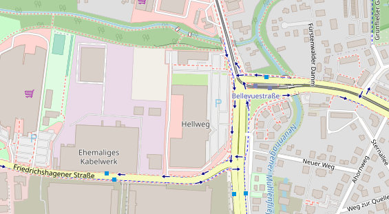 Anhänger auf Satellitenbild