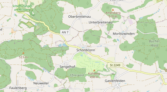 Anhänger auf Karte
