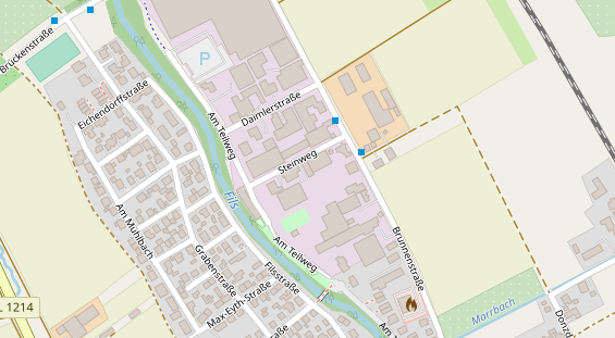 Anhänger auf Satellitenbild