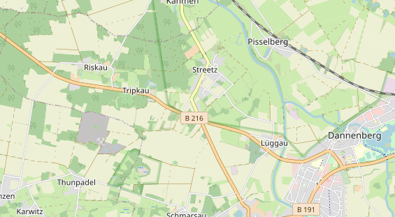 Anhänger auf Karte