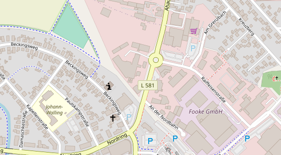 Anhänger auf Satellitenbild