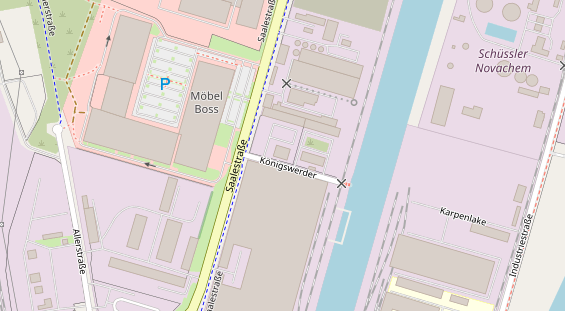 Anhänger auf Satellitenbild