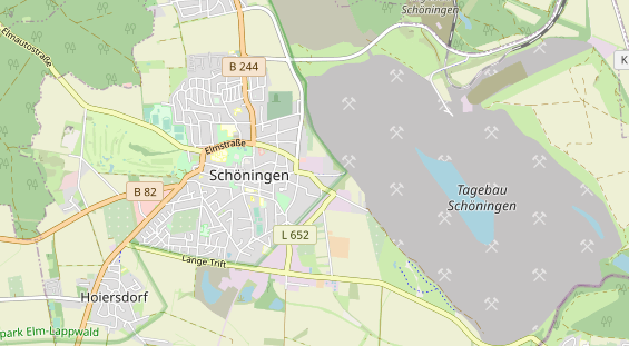 Anhänger auf Karte