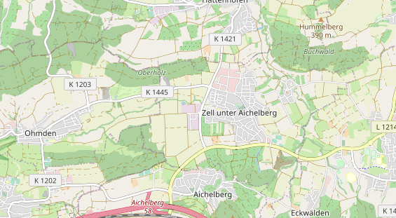 Anhänger auf Karte