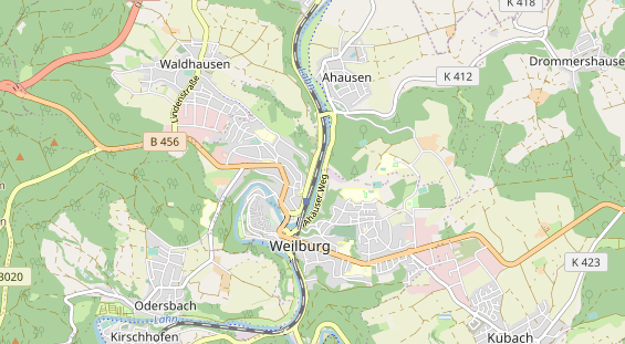 Anhänger auf Karte