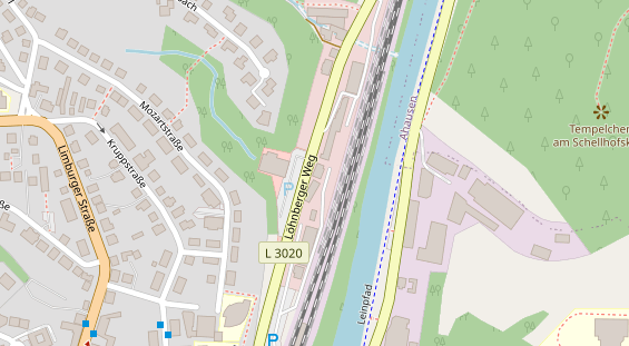 Anhänger auf Satellitenbild